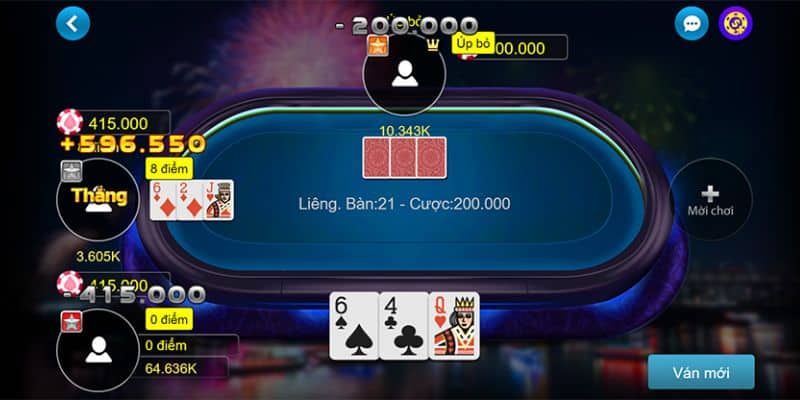 Có 3 cách so bài phổ biến trong game đánh bài Liêng 