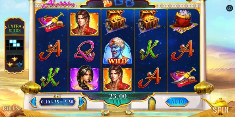 Aladdin Wishes – Trò chơi slot với giải thưởng thần thoại tại New88 4 Bí quyết chơi Aladdin Wishes để chiến thắng lớn tại New88