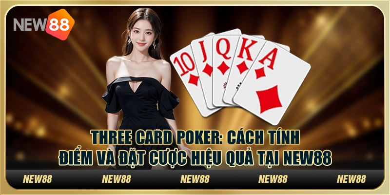 Three Card Poker: Cách tính điểm và đặt cược hiệu quả tại New88