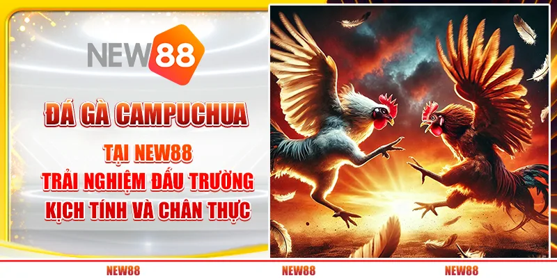 Đá gà Campuchia tại New88 – Trải nghiệm đấu trường kịch tính và chân thực