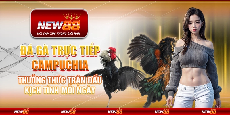 Đá gà trực tiếp Campuchia tại New88 – Thưởng thức trận đấu kịch tính mỗi ngày