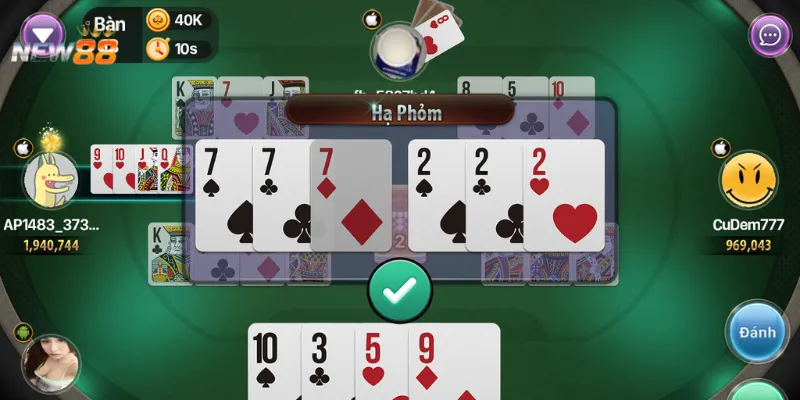 Cao thủ tiết lộ cách chơi phỏm 9 cây hiệu quả nhất