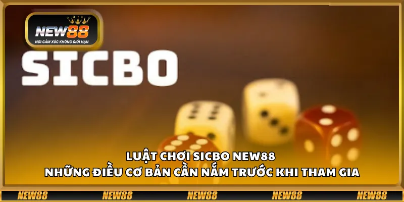 Luật chơi Sicbo New88 – Những điều cơ bản cần nắm trước khi tham gia