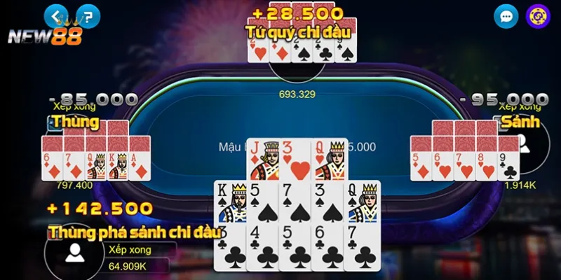 Quy tắc sắp bài chuẩn xác khi chơi Mậu Binh